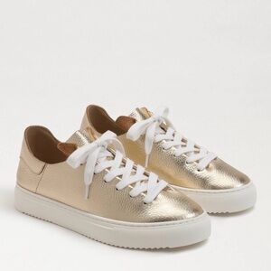 Sam Edelman Metallic Gold Sneakers